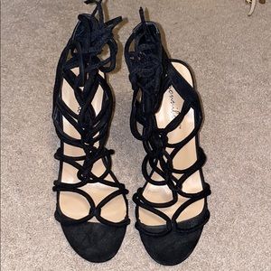 Black Strappy Heels